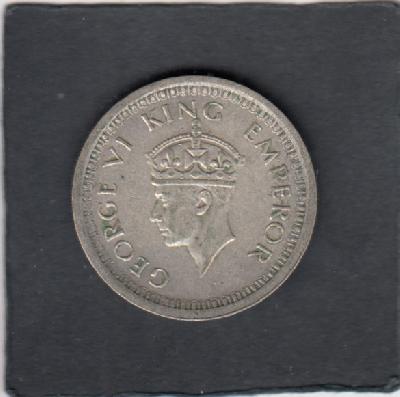Beschrijving: 1 Rupee GEORGIUS VI  
